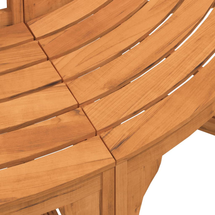 Bancă de copac semi-rotundă, Ø208 cm, lemn masiv de eucalipt - WALTI WALTI