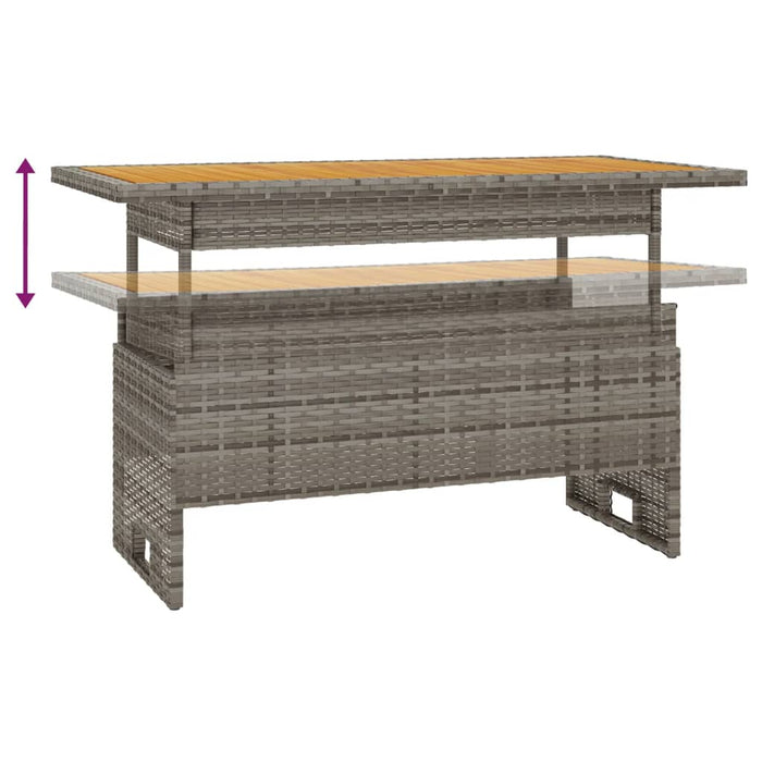 Set mobilier de grădină cu perne, 3 piese, gri, poliratan - WALTI WALTI