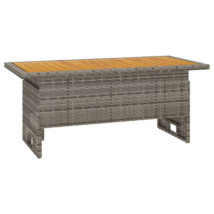Set mobilier de grădină cu perne, 4 piese, gri, poliratan - WALTI WALTI