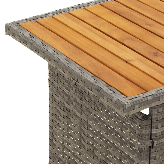 Set mobilier de grădină cu perne, 4 piese, gri, poliratan - WALTI WALTI