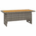 Masă de grădină gri 100x50x43/63 cm lemn acacia și poliratan - WALTI WALTI