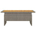 Masă de grădină gri 100x50x43/63 cm lemn acacia și poliratan - WALTI WALTI