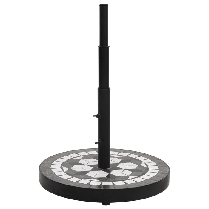 Suport umbrelă de soare, negru și alb, rotund, 12 kg - WALTI WALTI