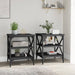 Mese laterale, 2 buc., negru, 40x42x50 cm, lemn compozit - WALTI WALTI