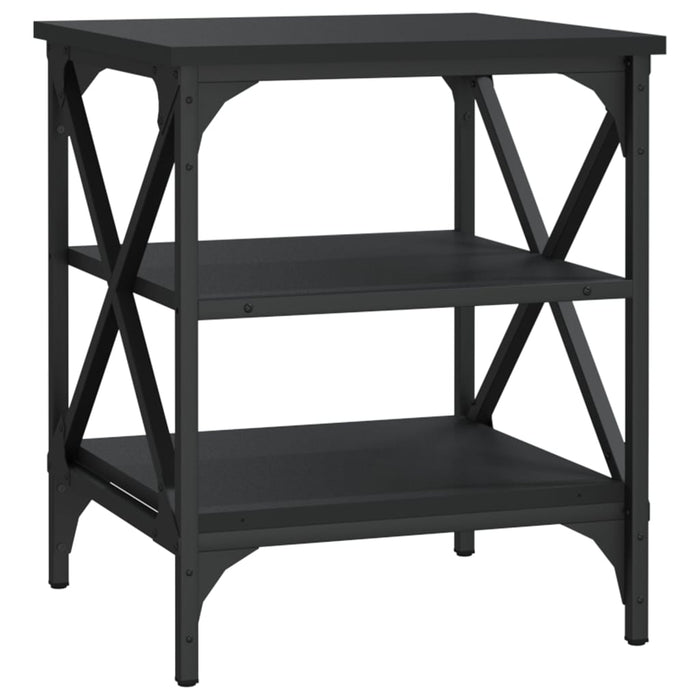 Mese laterale, 2 buc., negru, 40x42x50 cm, lemn compozit - WALTI WALTI