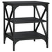 Mese laterale, 2 buc., negru, 40x42x50 cm, lemn compozit - WALTI WALTI