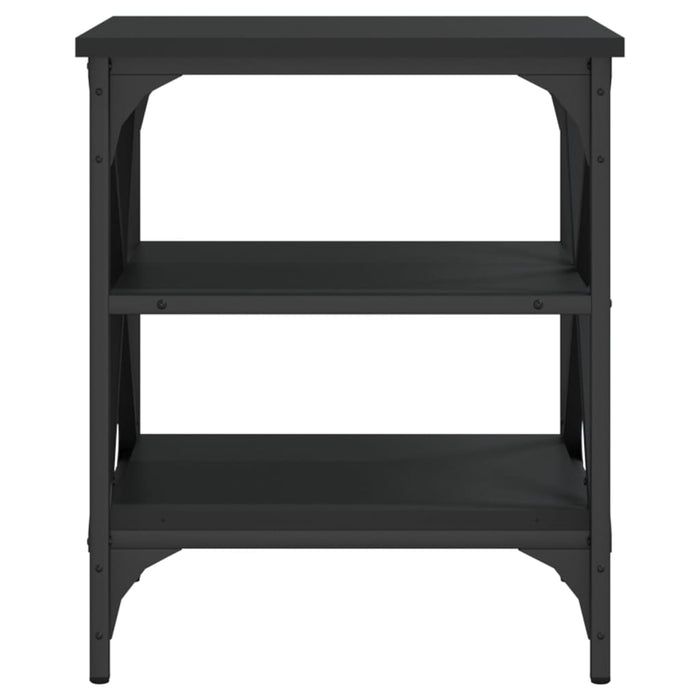 Mese laterale, 2 buc., negru, 40x42x50 cm, lemn compozit - WALTI WALTI
