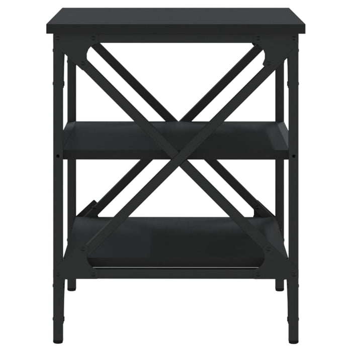 Mese laterale, 2 buc., negru, 40x42x50 cm, lemn compozit - WALTI WALTI