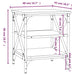 Mese laterale, 2 buc., negru, 40x42x50 cm, lemn compozit - WALTI WALTI