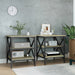 Mese laterale 2 buc. stejar sonoma 40x42x50 cm lemn compozit - WALTI WALTI