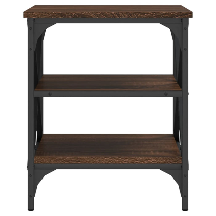 Mese laterale, 2 buc. stejar maro 40x42x50 cm lemn prelucrat - WALTI WALTI