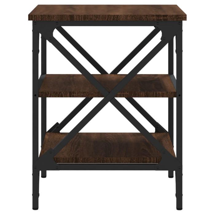 Mese laterale, 2 buc. stejar maro 40x42x50 cm lemn prelucrat - WALTI WALTI