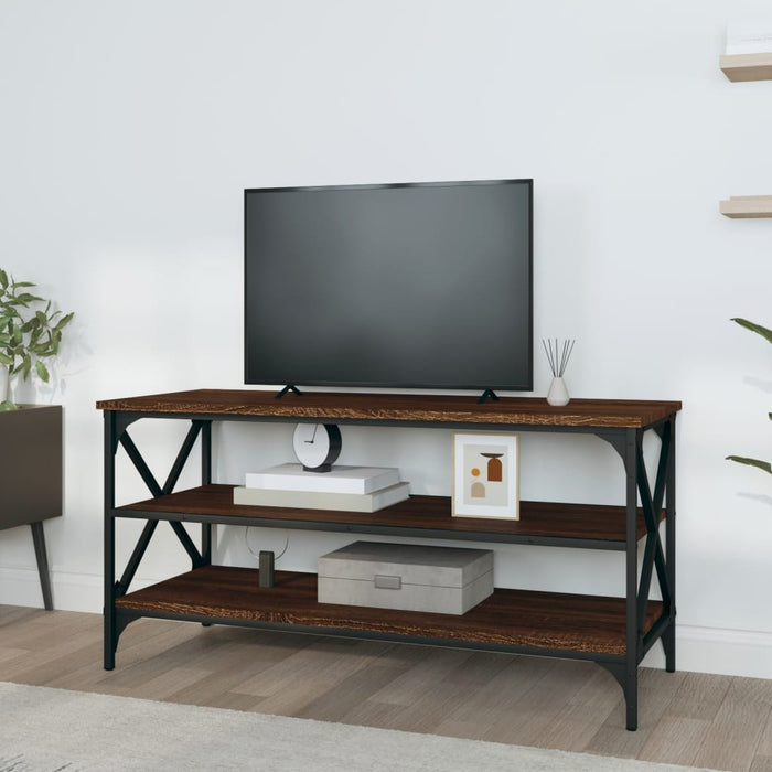 Comodă TV, stejar maro, 100x40x50 cm, lemn prelucrat - WALTI WALTI