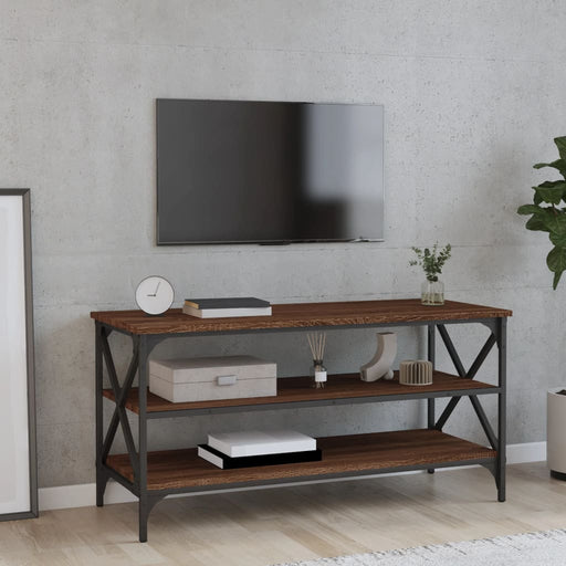 Comodă TV, stejar maro, 100x40x50 cm, lemn prelucrat - WALTI WALTI