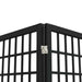Paravan pliabil cu 4 panouri, stil japonez, negru, 160x170 cm - WALTI WALTI