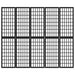 Paravan pliabil cu 5 panouri, stil japonez, negru, 200x170 cm - WALTI WALTI