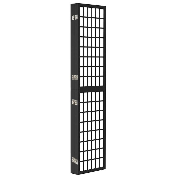 Paravan pliabil cu 5 panouri, stil japonez, negru, 200x170 cm - WALTI WALTI
