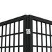 Paravan pliabil cu 5 panouri, stil japonez, negru, 200x170 cm - WALTI WALTI
