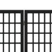 Paravan pliabil cu 5 panouri, stil japonez, negru, 200x170 cm - WALTI WALTI