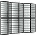 Paravan pliabil cu 6 panouri, stil japonez, negru, 240x170 cm - WALTI WALTI