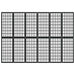 Paravan pliabil cu 6 panouri, stil japonez, negru, 240x170 cm - WALTI WALTI