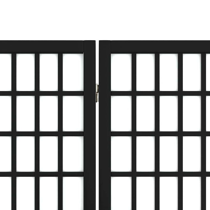 Paravan pliabil cu 6 panouri, stil japonez, negru, 240x170 cm - WALTI WALTI