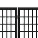 Paravan pliabil cu 6 panouri, stil japonez, negru, 240x170 cm - WALTI WALTI