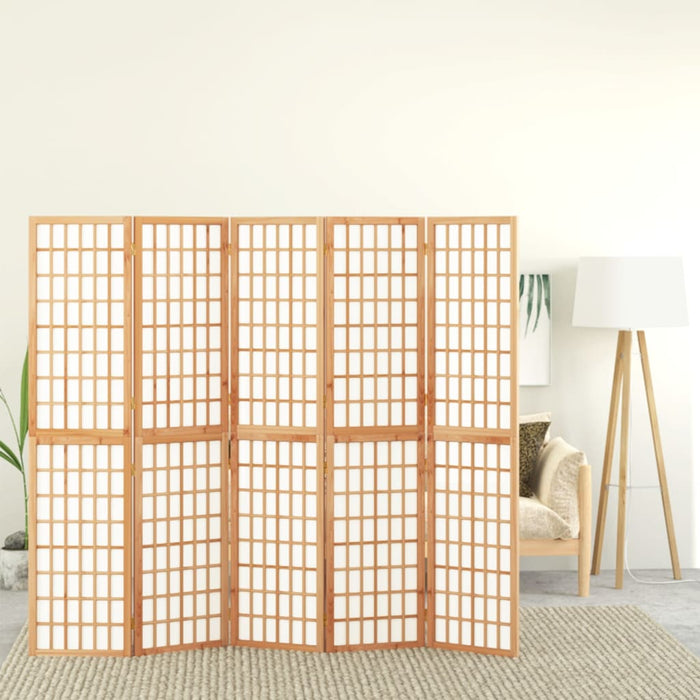 Paravan pliabil de cameră, 5 panouri, 200x170 cm, stil japonez - WALTI WALTI