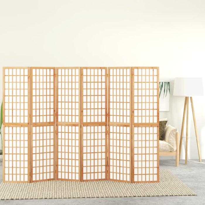 Paravan pliabil de cameră, 6 panouri, 240x170 cm, stil japonez - WALTI WALTI