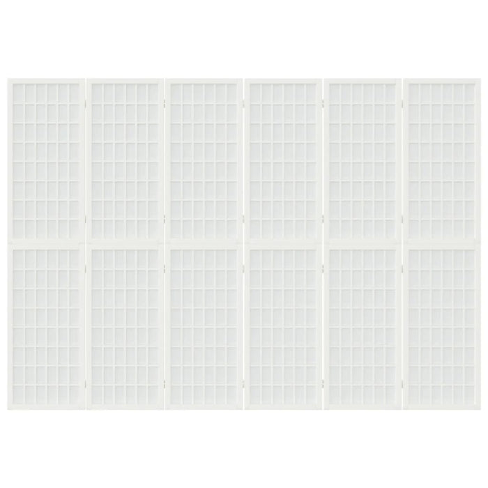 Paravan pliabil cu 6 panouri, stil japonez, alb, 240x170 cm - WALTI WALTI