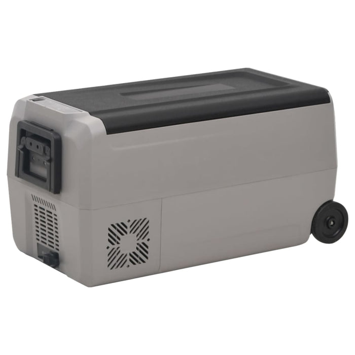 Ladă frigorifică cu roată și mâner 36 L, negru și gri, PP & PE - WALTI WALTI