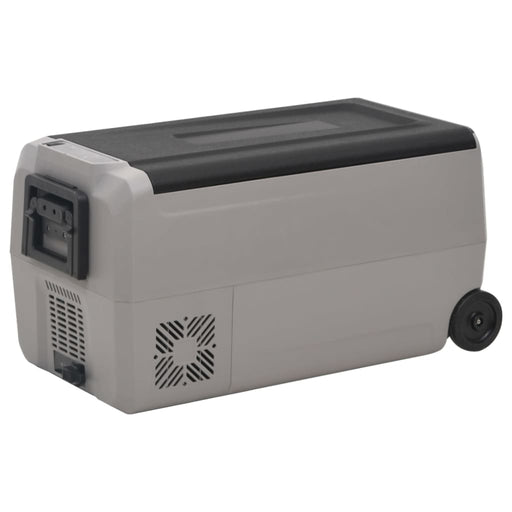 Ladă frigorifică cu roată și mâner 60 L, negru și gri, PP & PE - WALTI WALTI
