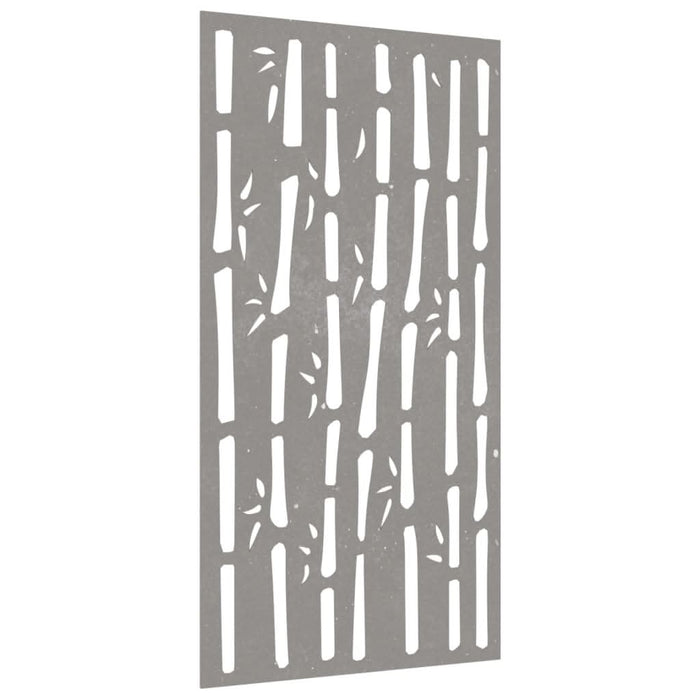 Decor perete de grădină 105x55 cm design bambus oțel Corten - WALTI WALTI