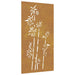 Decorație perete de grădină 105x55 cm design bambus oțel Corten - WALTI WALTI