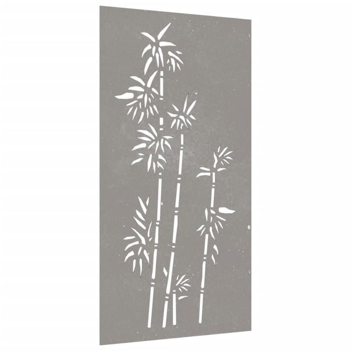 Decorație perete de grădină 105x55 cm design bambus oțel Corten - WALTI WALTI