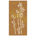 Decorație perete de grădină 105x55 cm design bambus oțel Corten - WALTI WALTI