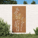 Decorație perete de grădină 105x55 cm design bambus oțel Corten - WALTI WALTI