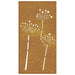 Decor perete de grădină 105x55 cm design flori oțel Corten - WALTI WALTI