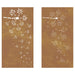 Decor perete grădină 2 buc. 105x55 cm design flori oțel Corten - WALTI WALTI