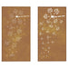 Decor perete grădină 2 buc. 105x55 cm design flori oțel Corten - WALTI WALTI