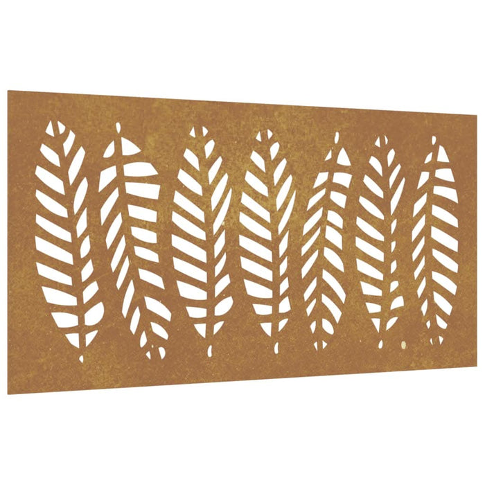 Decorație perete de grădină 105x55 cm design frunze oțel Corten - WALTI WALTI