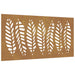 Decorație perete de grădină 105x55 cm design frunze oțel Corten - WALTI WALTI
