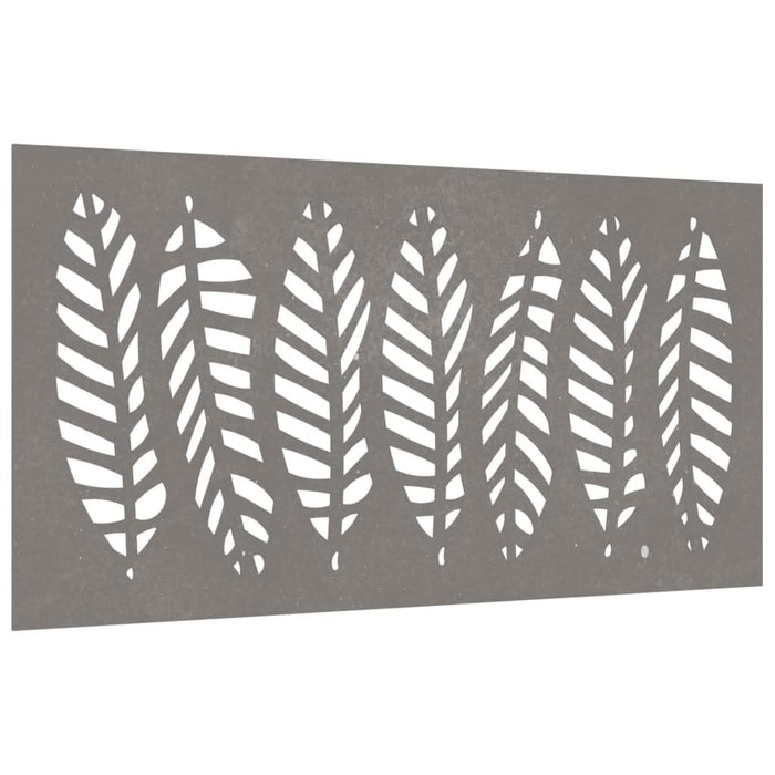 Decorație perete de grădină 105x55 cm design frunze oțel Corten - WALTI WALTI