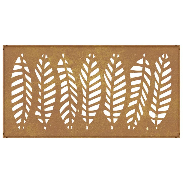 Decorație perete de grădină 105x55 cm design frunze oțel Corten - WALTI WALTI