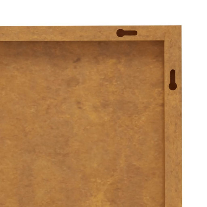 Decorație perete de grădină 105x55 cm design frunze oțel Corten - WALTI WALTI