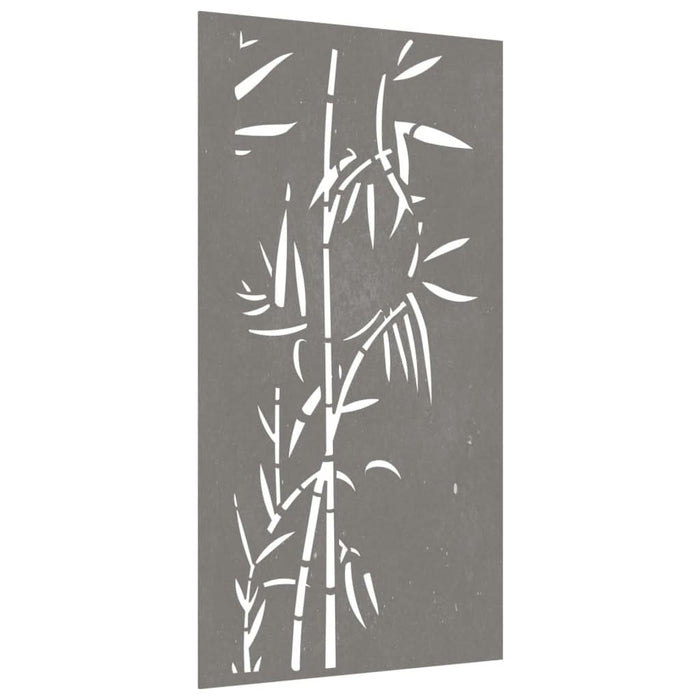 Decorație perete de grădină 105x55 cm design bambus oțel Corten - WALTI WALTI