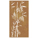 Decorație perete de grădină 105x55 cm design bambus oțel Corten - WALTI WALTI