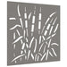 Decor perete de grădină 55x55 cm, design iarba , oțel Corten - WALTI WALTI