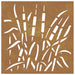 Decor perete de grădină 55x55 cm, design iarba , oțel Corten - WALTI WALTI