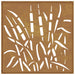 Decor perete de grădină 55x55 cm, design iarba , oțel Corten - WALTI WALTI